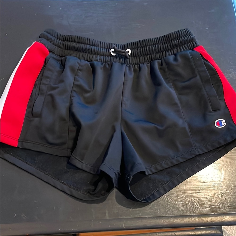 Champion Women's Black and Red Shorts